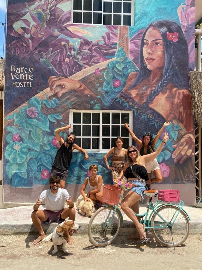 Barco Verde Hostel Isla Holbox Kültér fotó